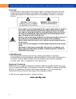 Preview for 2 page of Precision Digital Corporation PD8-6310-6H7-WM Instruction Manual