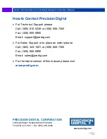 Preview for 20 page of Precision Digital Corporation PDA7485-I Instruction Manual