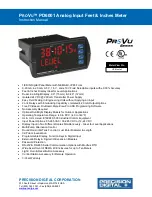 Precision Digital Corporation ProVu PD6001 Instruction Manual preview