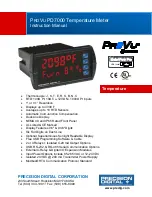 Precision Digital Corporation PROVU PD7000 Instruction Manual preview