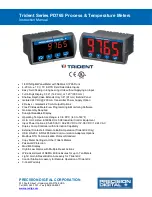 Precision Digital Corporation Trident PD765 Instruction Manual preview