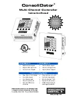 Preview for 1 page of PRECISION DIGITAL ConsoliDator 4 Instruction Manual