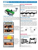 Preview for 3 page of PRECISION DIGITAL Loop Leader PD684 Manual