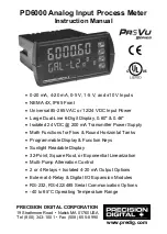 Preview for 1 page of PRECISION DIGITAL PD6000-6R0 Instruction Manual