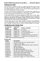 Preview for 3 page of PRECISION DIGITAL PD6000-6R0 Instruction Manual