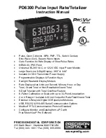 Preview for 1 page of PRECISION DIGITAL pd6300 Instruction Manual