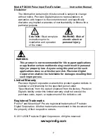 Preview for 2 page of PRECISION DIGITAL pd6300 Instruction Manual