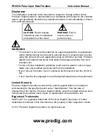 Preview for 2 page of PRECISION DIGITAL ProtEX-RTP PD6830 Instruction Manual