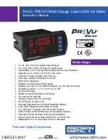 PRECISION DIGITAL ProVu Series Instruction Manual preview