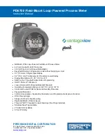 Preview for 1 page of PRECISION DIGITAL vantageview Safe Touch PD6700 Instruction Manual