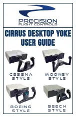 Preview for 1 page of Precision Flight Controls Cirrus Desktop Yoke User Manual