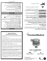 Предварительный просмотр 1 страницы Precision Medical 7MFA1001 Quick Start Manual