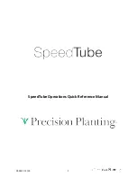 Предварительный просмотр 1 страницы Precision Planting SpeedTube Operations Quick Reference Manual