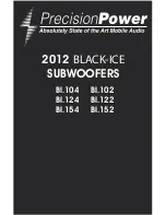 Preview for 1 page of Precision Power BLACK-ICE BI.104 Features, Parameters & Dimensions