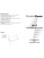 Preview for 1 page of Precision Power BP.8 Owner'S Manual And Installation Manual