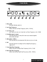 Предварительный просмотр 9 страницы Precision Power FRX-322 Owner'S Manual