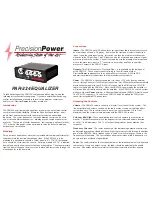 Precision Power PAR-224 Instruction Manual preview