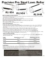 Предварительный просмотр 1 страницы Precision Pro RL1836 Manual