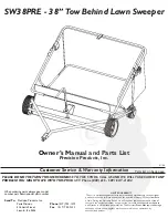 Preview for 1 page of Precision Products SW38PRE Owner'S Manual And Parts List