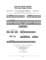 Preview for 63 page of Precision Water Distillers PWS 12-20 Owner'S Manual