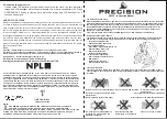 Preview for 1 page of Precision AP020 Instruction Manual