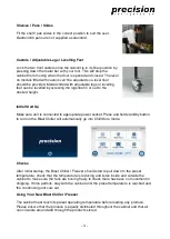 Preview for 4 page of Precision PCF15 Operating Instructions Manual