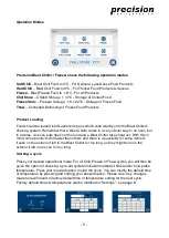 Preview for 5 page of Precision PCF15 Operating Instructions Manual