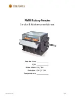 Precision PMR Rotary Feeder Service Maintenance Manual предпросмотр