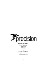 Preview for 9 page of Precision PRE105 Owner'S Manual