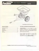 Preview for 1 page of Precision TBS4000PRCT Owner'S Manual