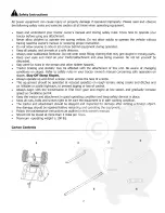 Preview for 2 page of Precision TBS4500PRCGY Owner'S Manual