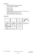 Preview for 4 page of Preco PVM510 Operating Manual/Installation Manual