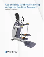 Precor AMT 835 Assembling And Maintaining Manual preview