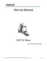 Precor AMT12 base Service Manual preview