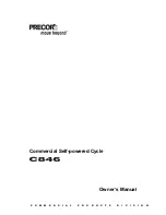 Preview for 1 page of Precor Bicycle-mounted Child Seat C846 Owner'S Manual