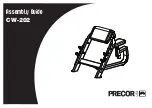 Preview for 1 page of Precor CW-202 Assembly Manual