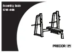 Precor CW-408 Assembly Manual предпросмотр