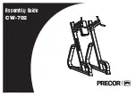 Precor CW-702 Assembly Manual preview