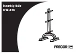 Precor CW-816 Assembly Manual preview