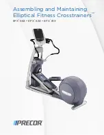 Precor EFX 813 Assembling And Maintaining Manual preview