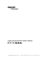 Precor EFX524 Owner'S Manual preview