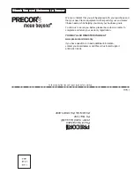 Preview for 49 page of Precor EFX534i Owner'S Manual