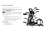 Preview for 5 page of Precor Experience 800 EFX Getting Started Manual