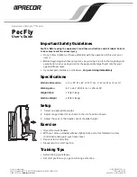 Preview for 2 page of Precor Experience Strength C-Line User Manual