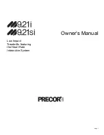 Precor M9.21i Owner'S Manual preview