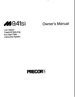 Precor M9.41si Owner'S Manual предпросмотр