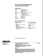 Preview for 38 page of Precor M9.41si Owner'S Manual