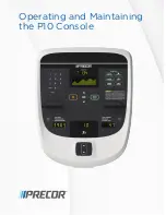 Precor P10 Operating And Maintaining preview