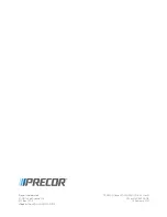 Preview for 112 page of Precor P20 Console Operating And Maintenance Instruction Manual