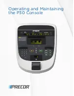 Preview for 1 page of Precor P30 Console Operating And Maintaining